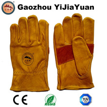 Cuero de vaca de alta calidad Drivers de trabajo guantes